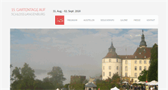 Desktop Screenshot of garten-schloss-langenburg.de